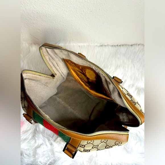 Gucci Limited Edition Sherry Line Boston Bag Brown - Picture 10 of 16